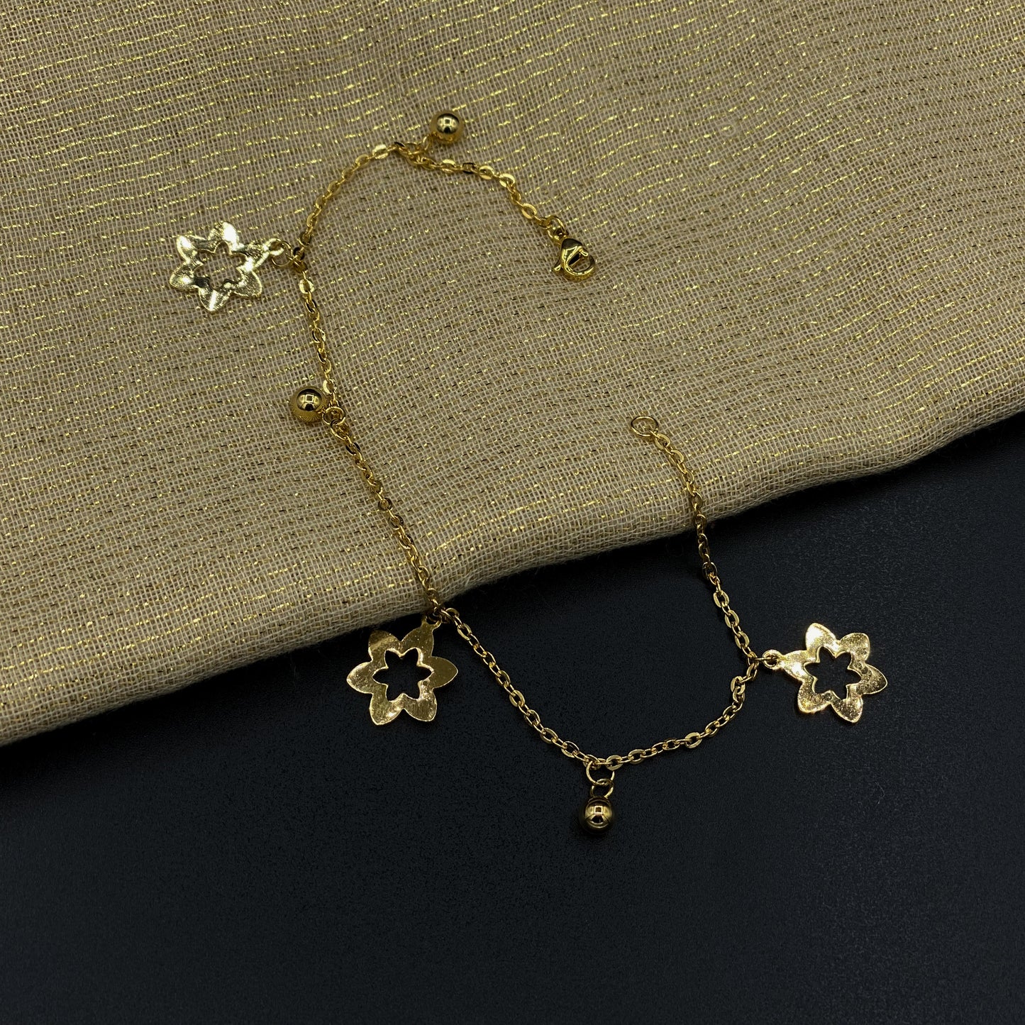 Flower Charm Bracelet