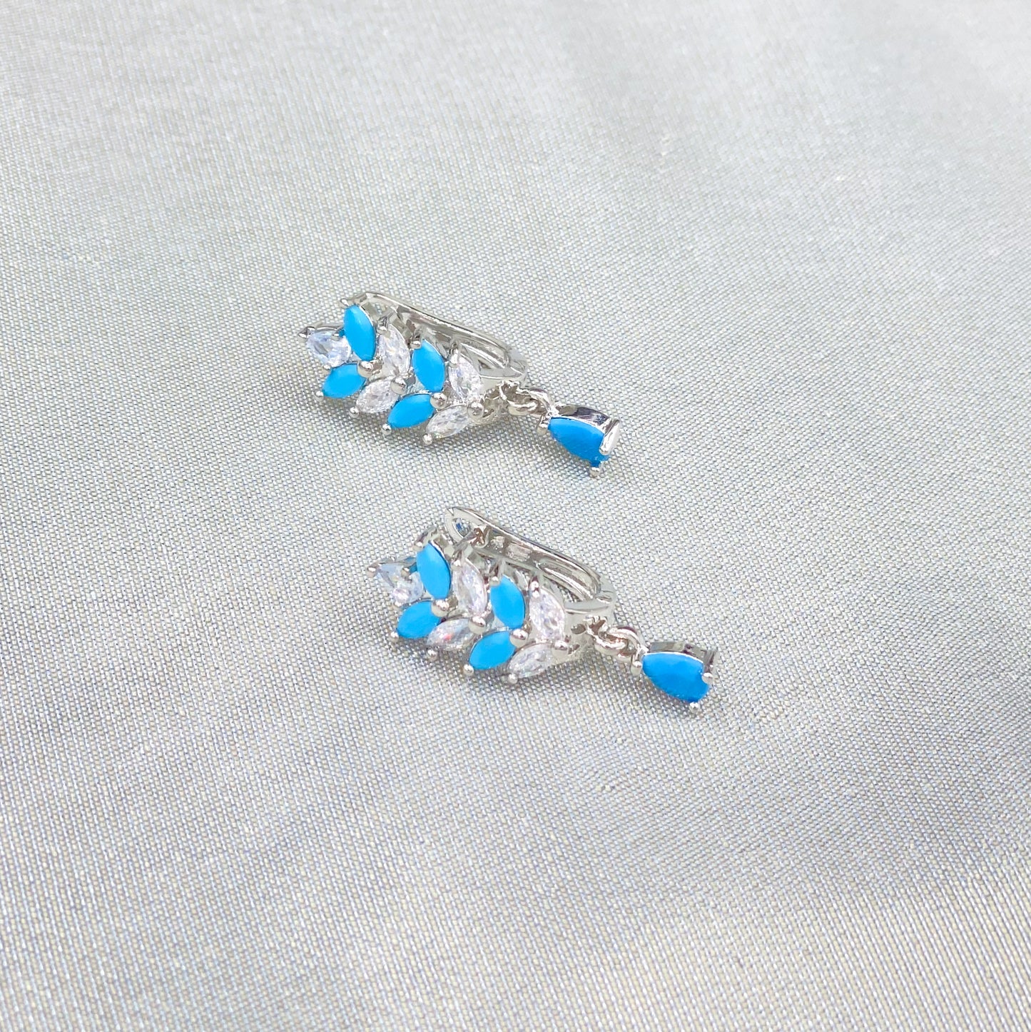 Turquoise Hoop Earrings