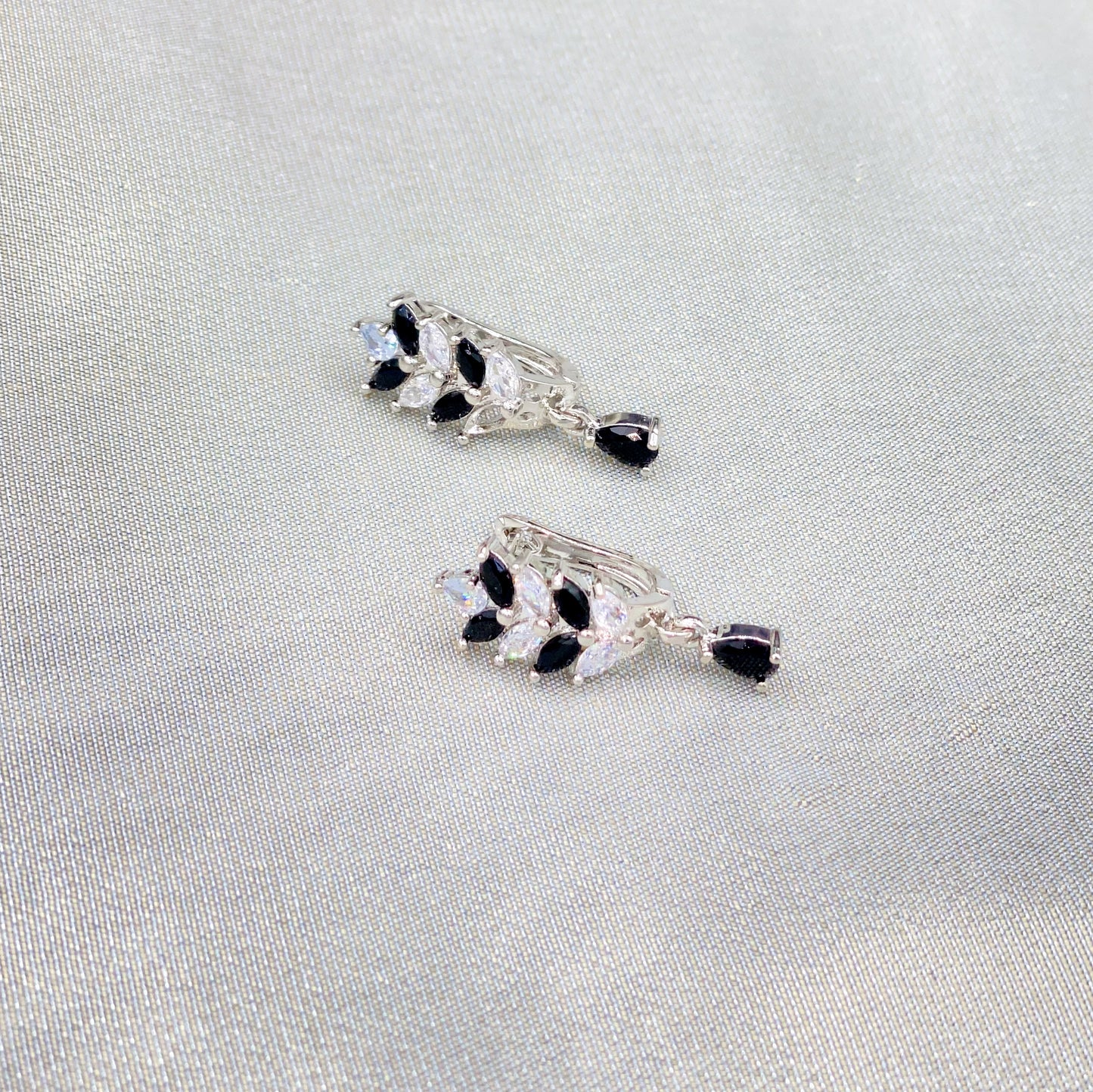 Onyx Hoop Earrings