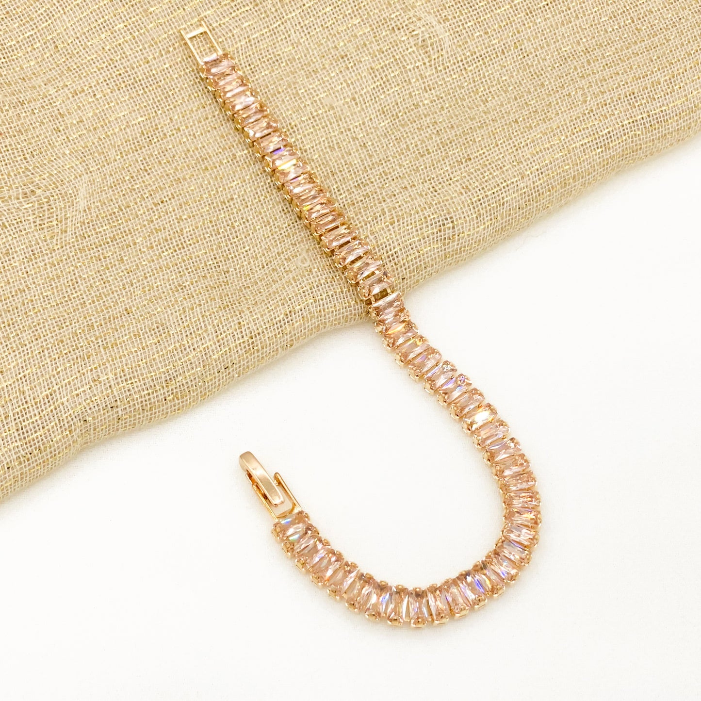Champagne Tennis Bracelet