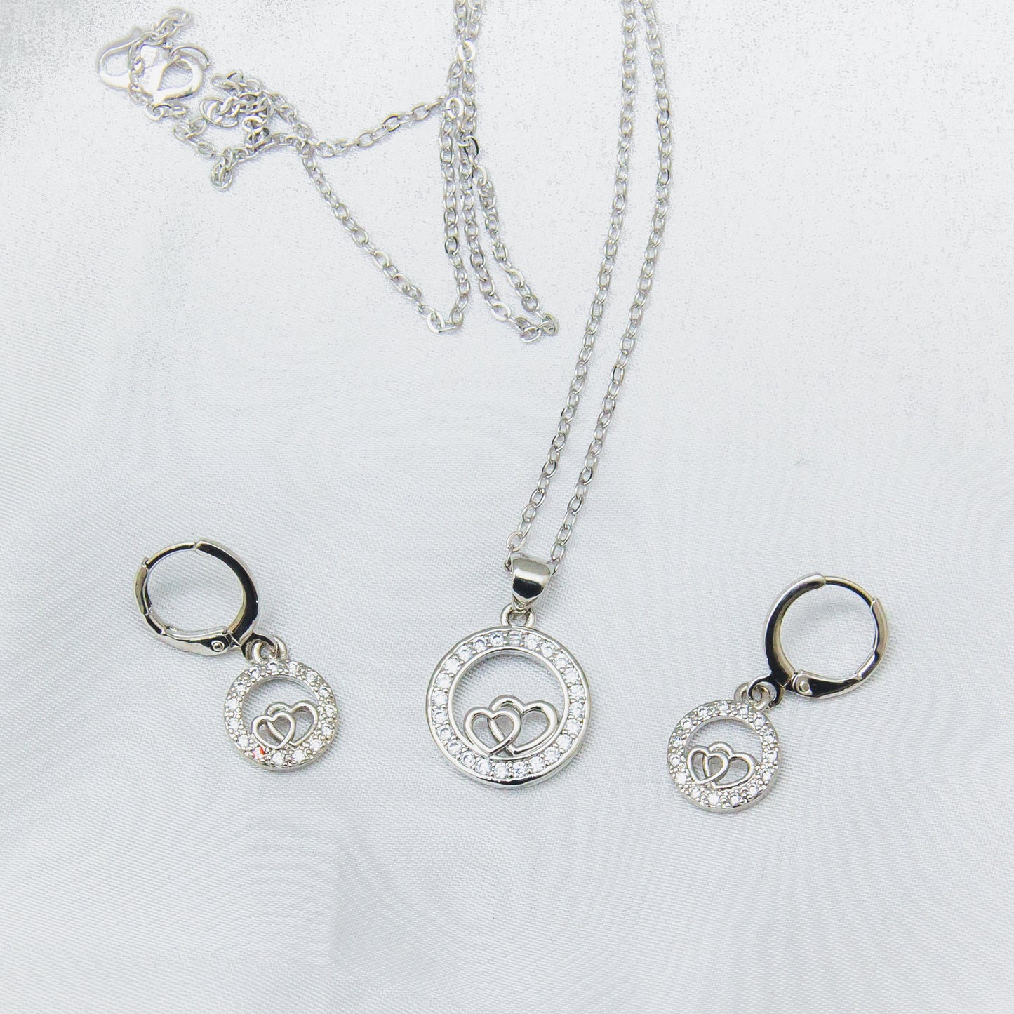 Unity Heart Locket Set - Silver