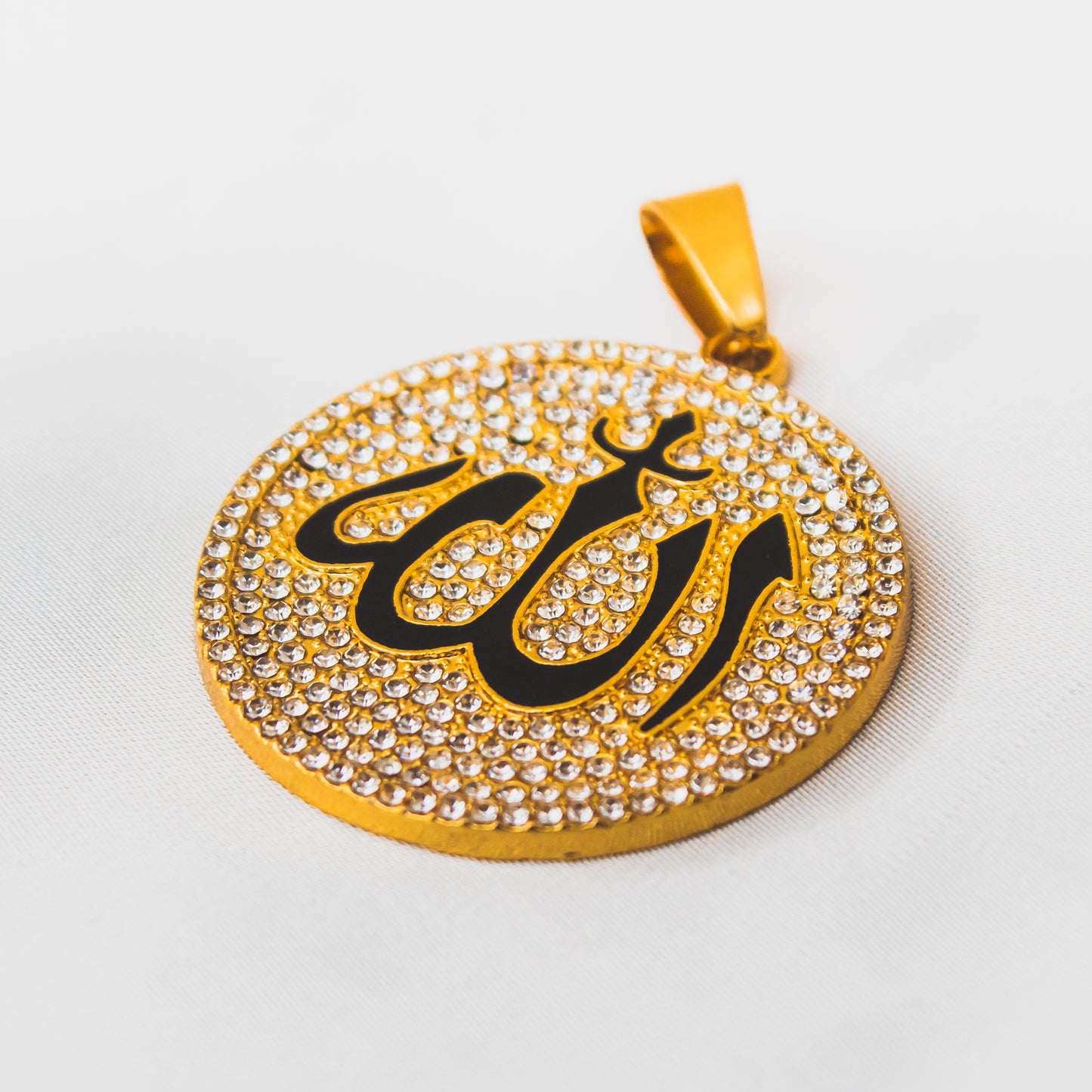 Allah Pendant - Round Zircon