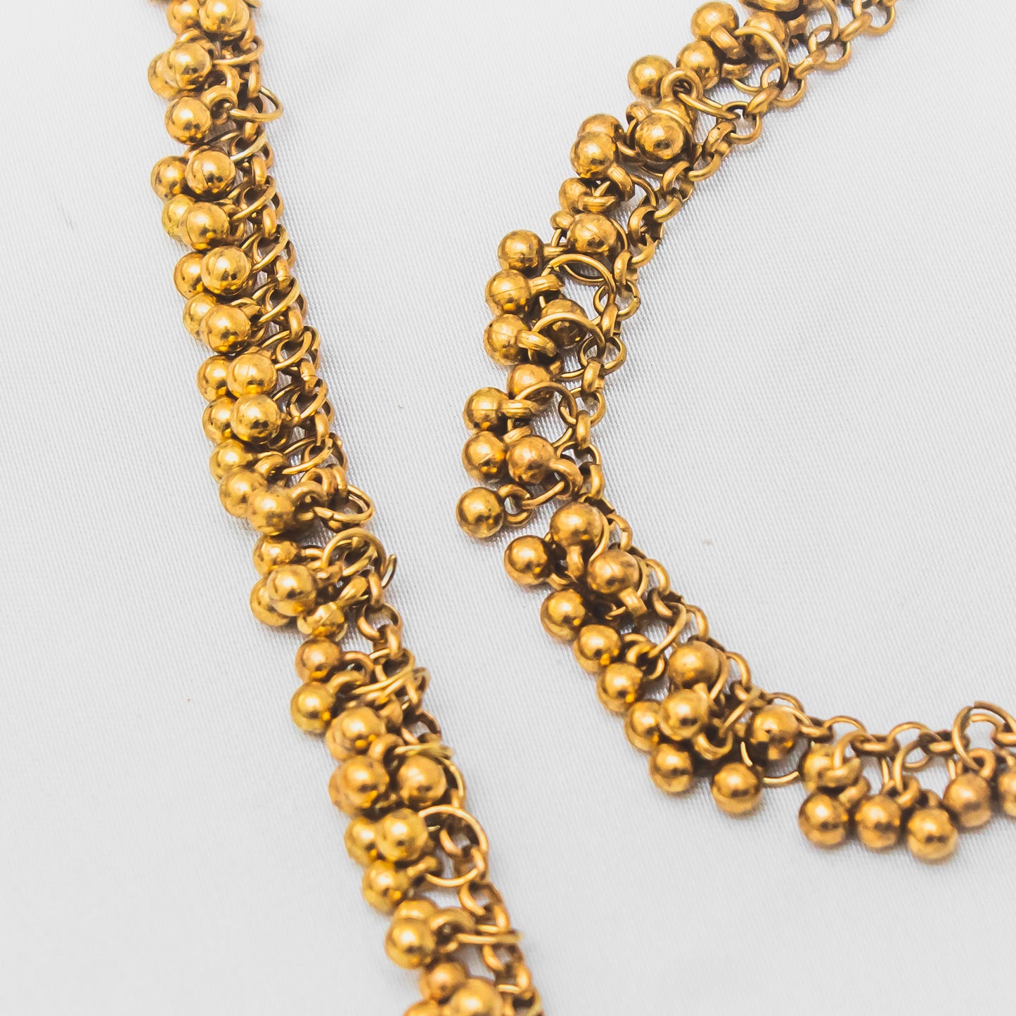 Antique Anklet Pair - Gold
