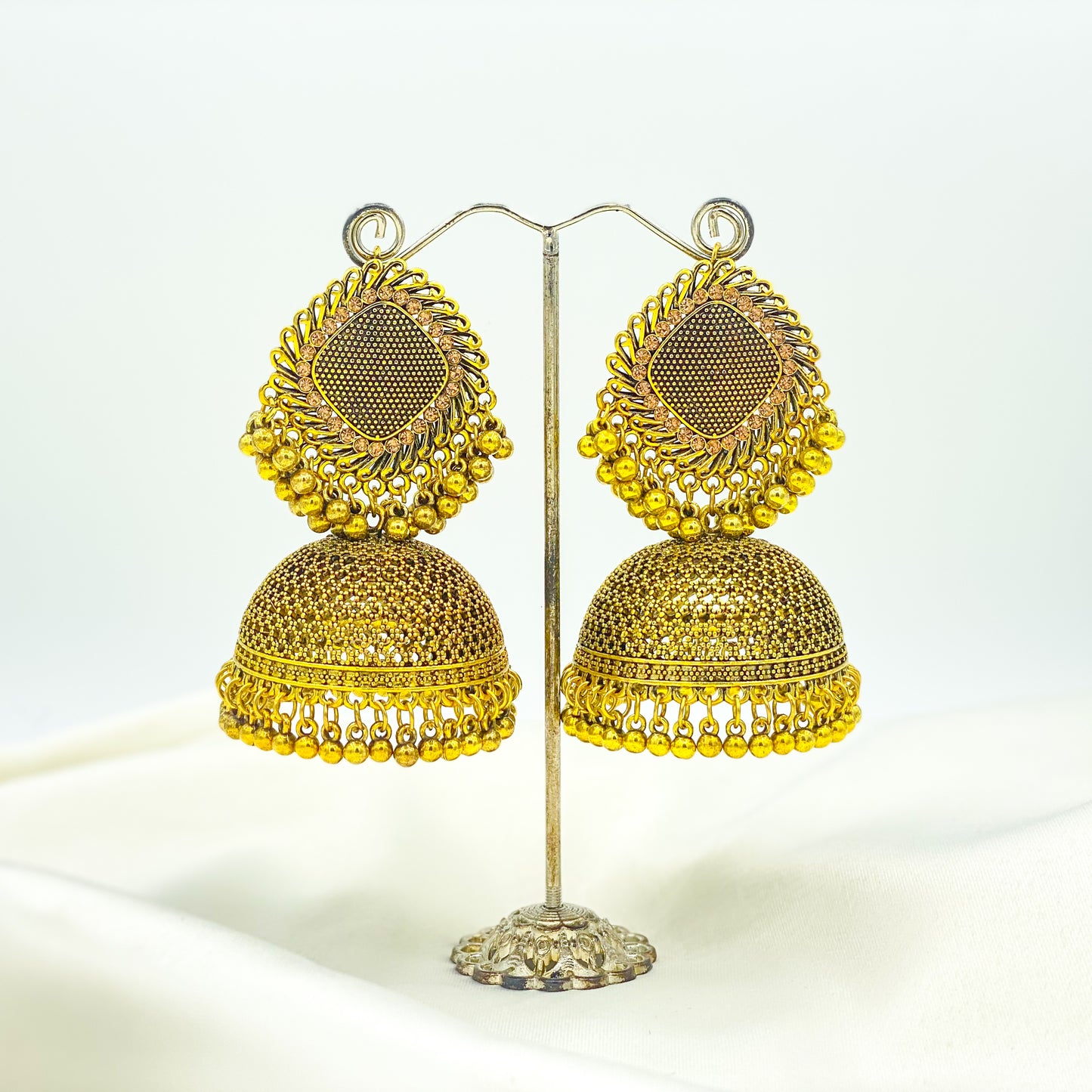 Traditional Drop Jhumka - Gold