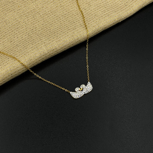 Double Swan Pendant - White
