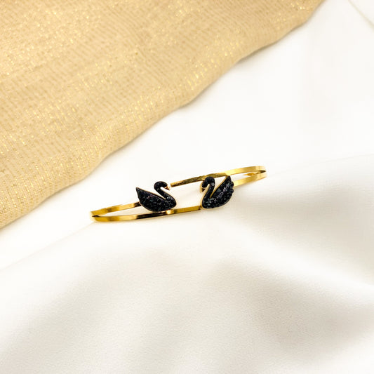 Double Swan Bangle