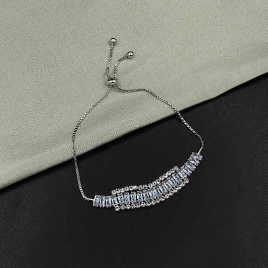 Adjustable Tennis Layered Bracelet