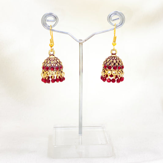 Maroon Nagina Jhumki