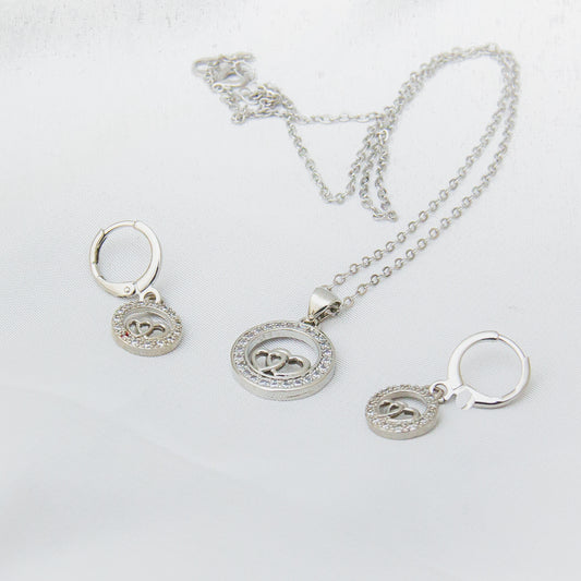 Unity Heart Locket Set - Silver